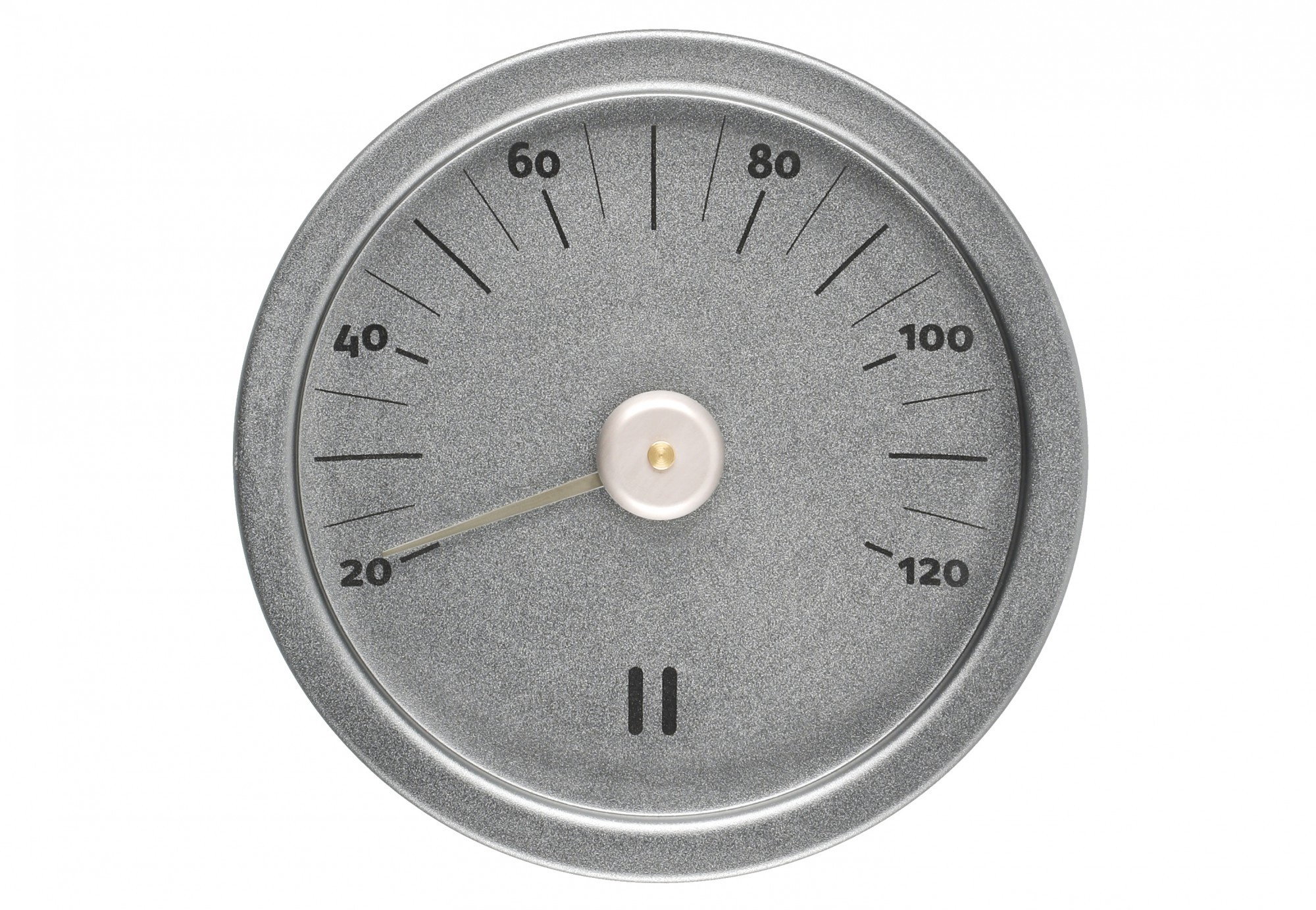 Rento Sauna Thermometer Aluminium rond grijsblauw