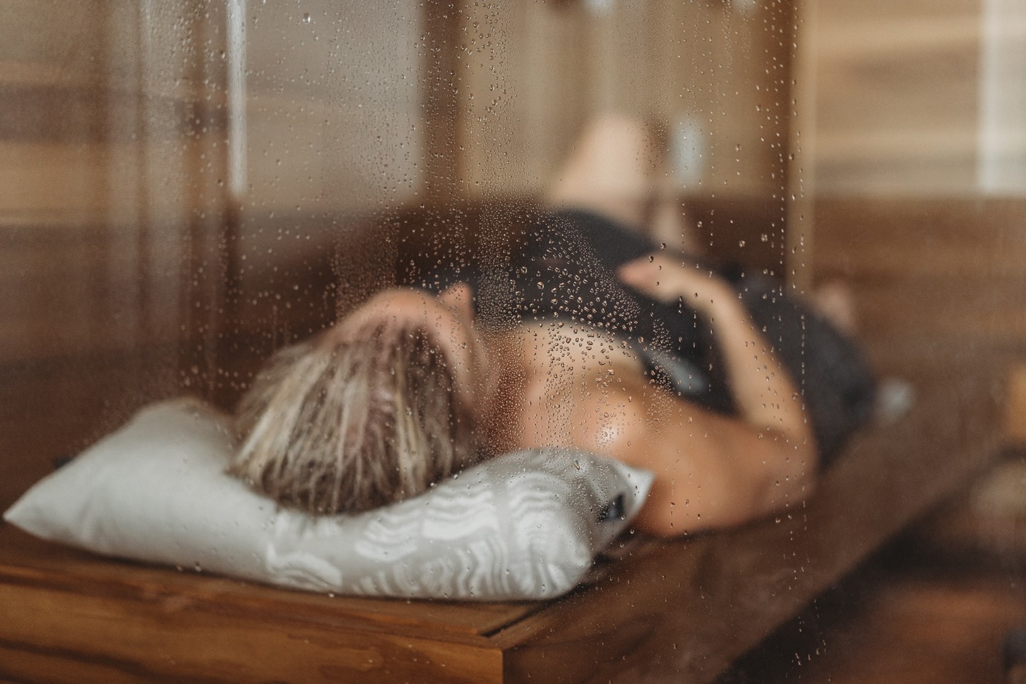 Rento Pino Sauna kussen grijs 50x22