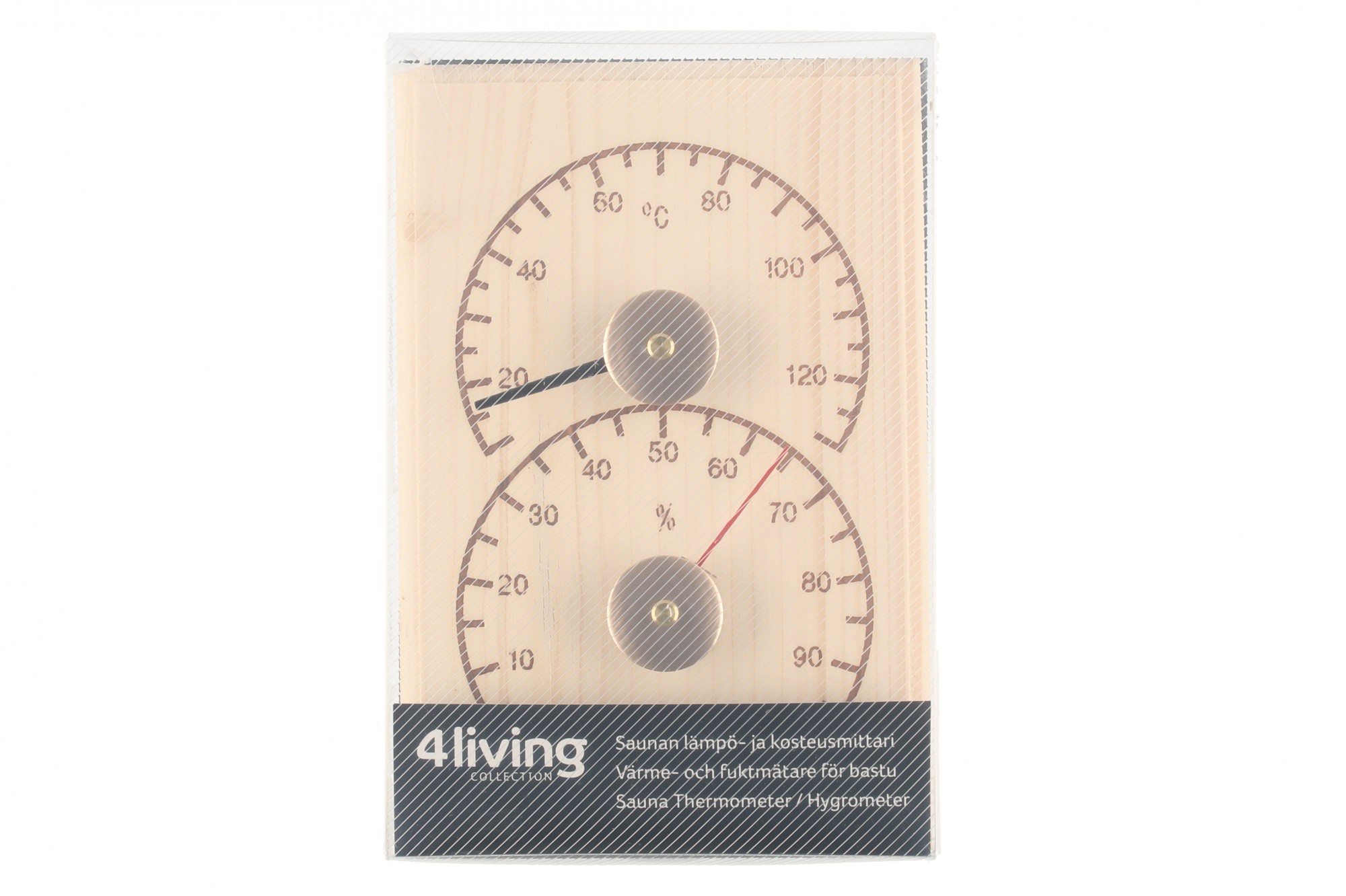 Saunaland Sauna Thermometer & Hygrometer Grenen