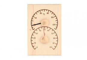 Saunaland Sauna Thermometer & Hygrometer Grenen