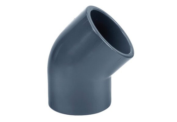 PVC knie diverse maten 45° PN 16