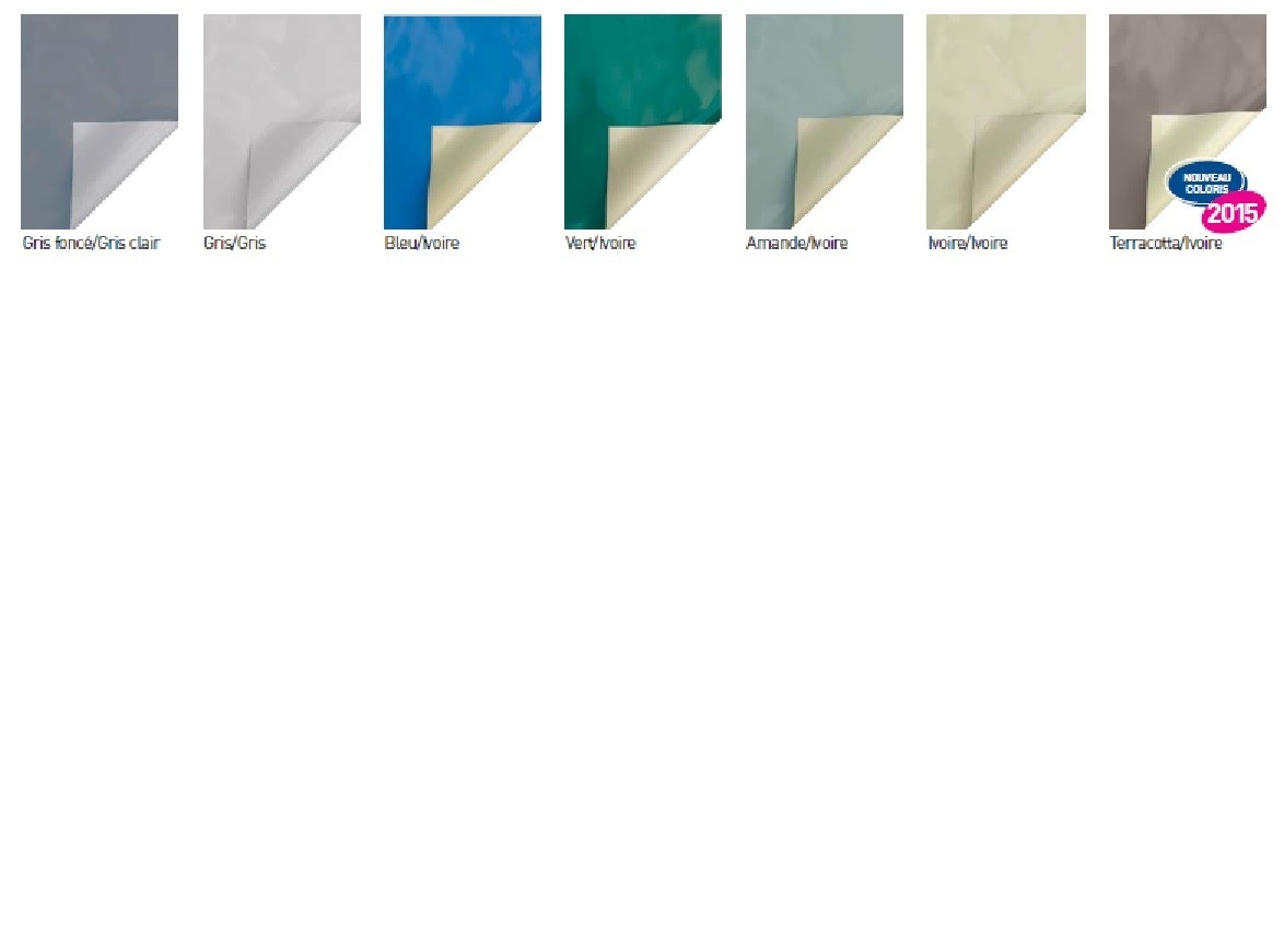 Zwembad winterzeil PVC 550gr/m2 Skin Cold C-vormen