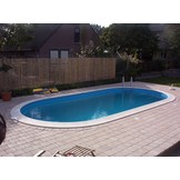 Unipool Stalen wand Zwembad Ovaal 1,20 m