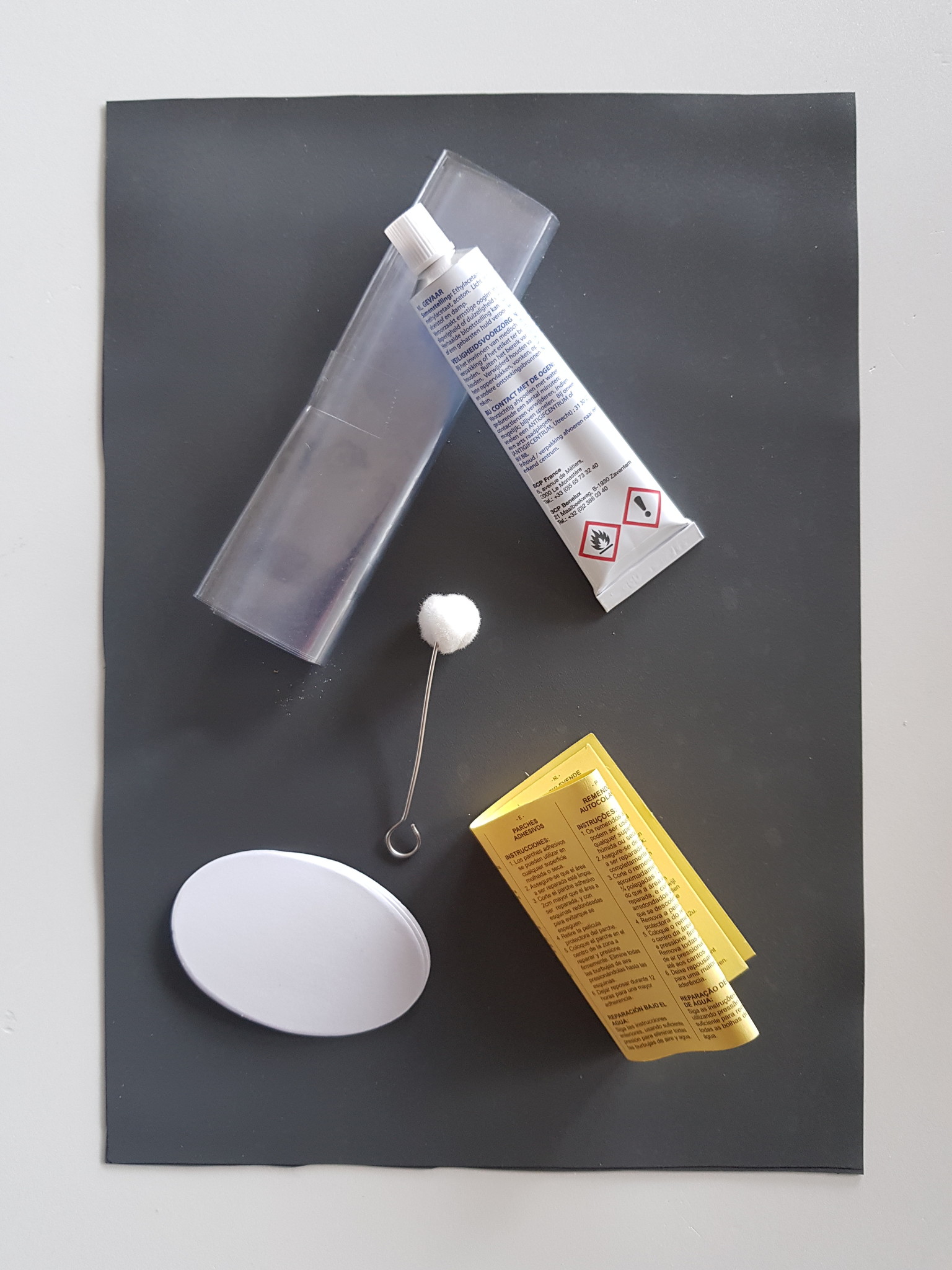 Zwembad Plakset met Donker Grijze Folie