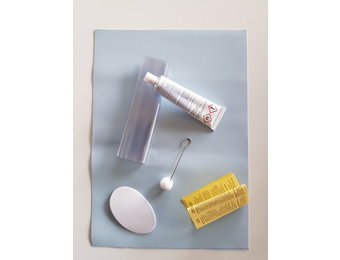 Zwembad Plakset met Lichtblauwe Folie