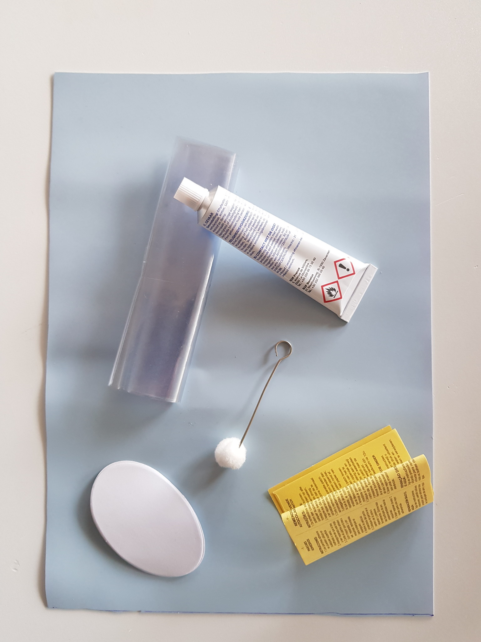 Zwembad Plakset met Lichtblauwe Folie