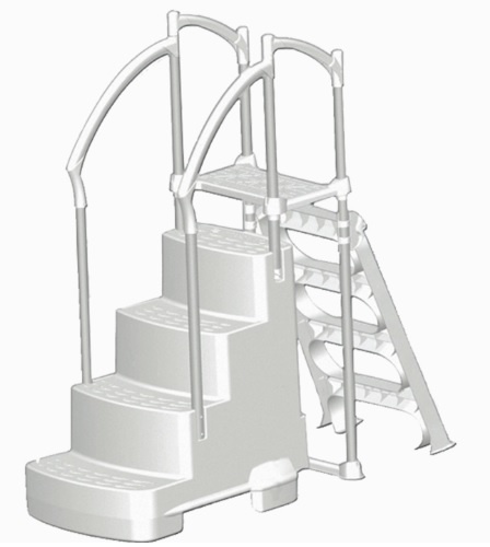 BWT zwembadtrap Fiesta met veiligheidstrede