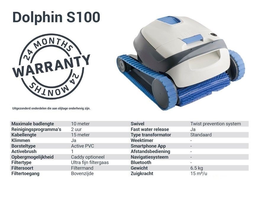 Dolphin S100 Zwembadrobot