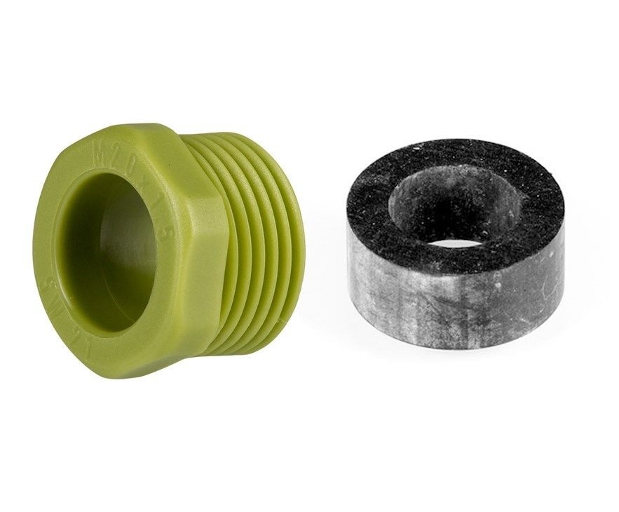 MTS SSL Wartel en dichting t.b.v. kabel in afdekkap achterzijde lamp