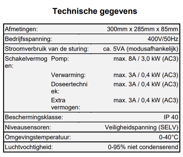 OSF Pool Control 40 Net Stuurkast