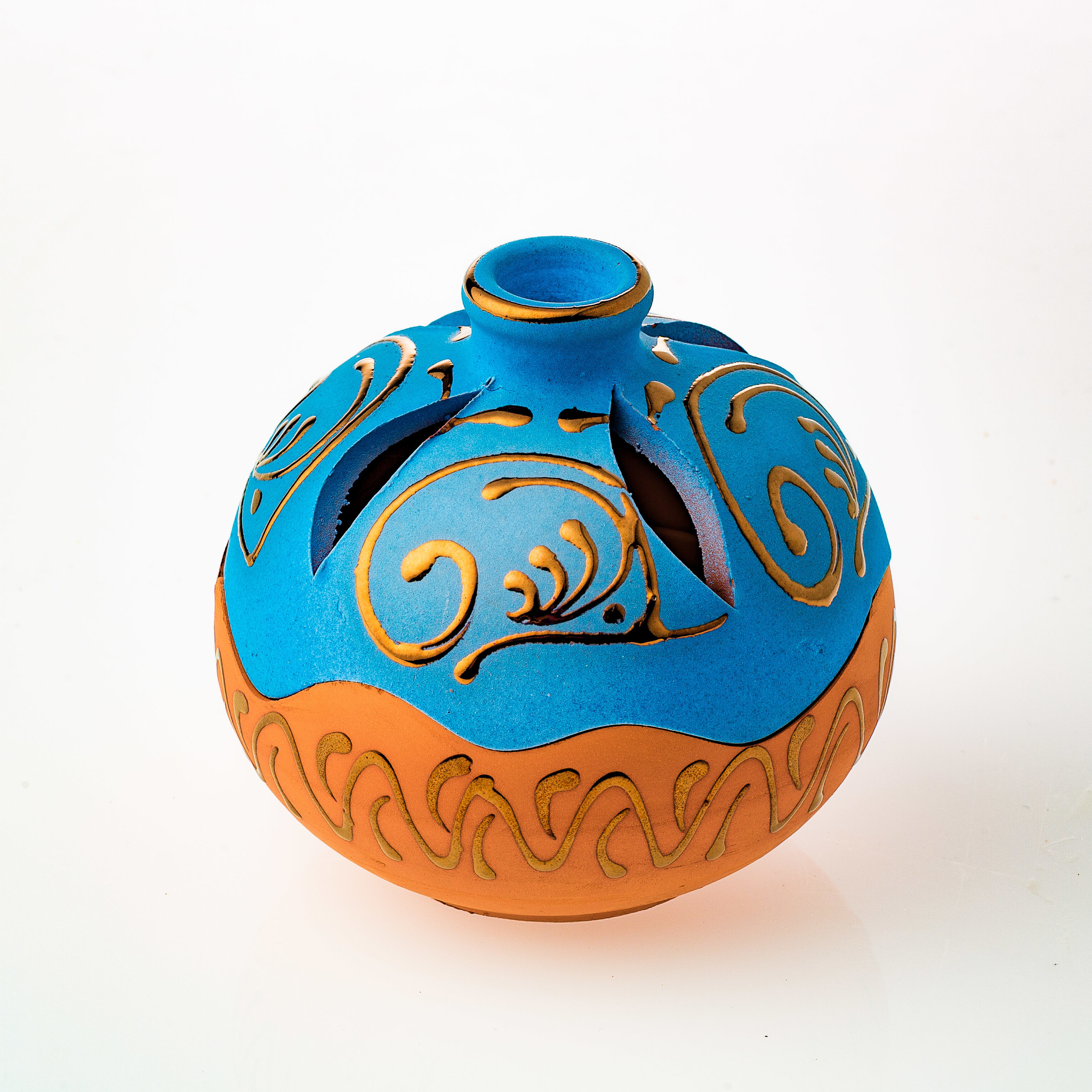 Keramiek - Blauw Terracotta