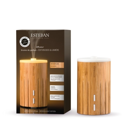 Esteban Mist Diffuser Editie Wood & Light Bamboo - Wit Licht