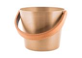 Rento Aluminium emmer champagne met Bamboe Handvat