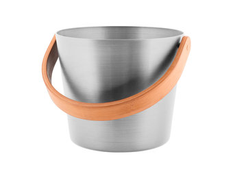 Rento Sauna Emmer Aluminium met Bamboe Handvat Naturel