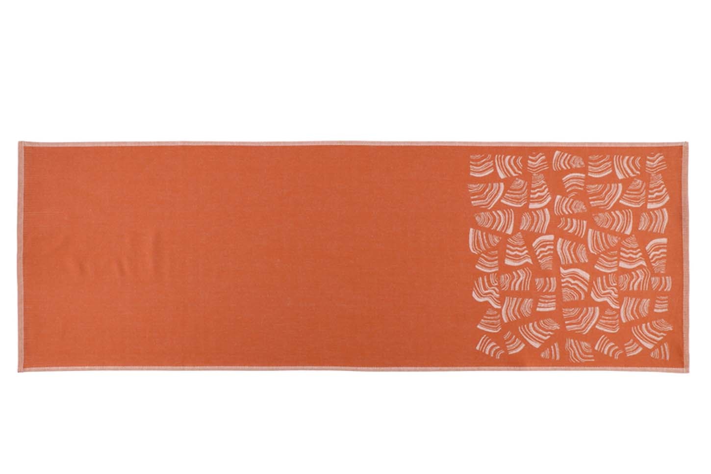 Rento Pino Sauna Kleed - Oranje/Bruin - 50x150 cm