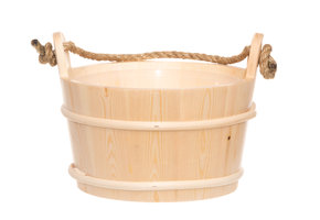 Sauna emmer basic 4 liter  met handvat touw