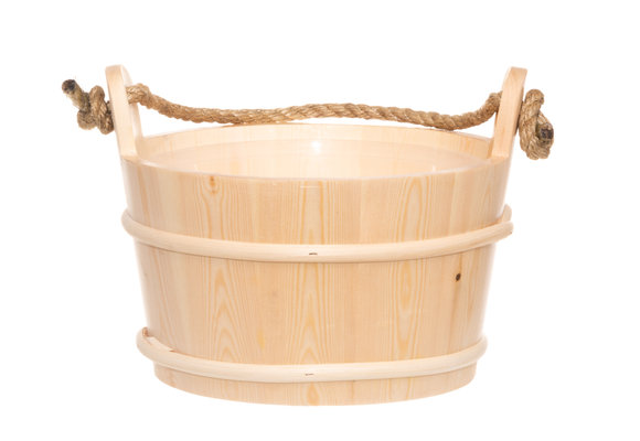 Sauna emmer basic 4 liter  met handvat touw