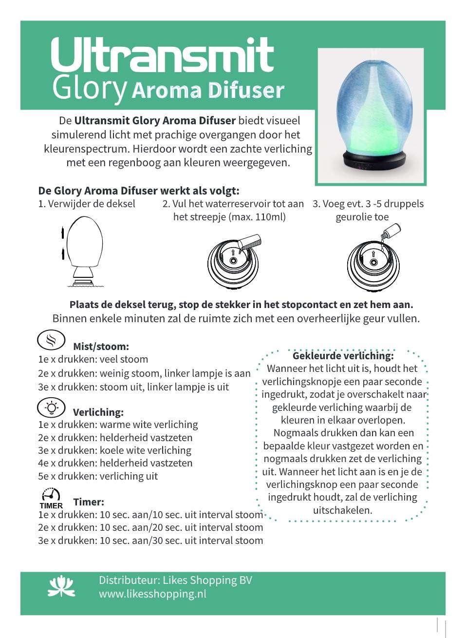 Ultransmit Aroma Diffuser Glory