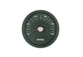 Rento Sauna Thermometer Aluminium rond groen