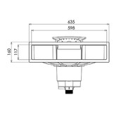 Weltico Skimmer A600 Hoogwaterlijn RVS Foliebaden