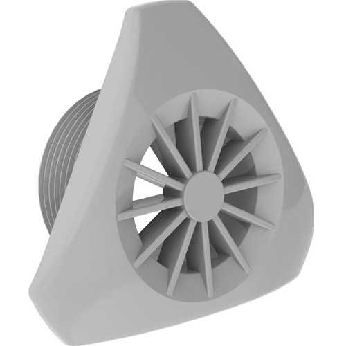 Weltico Design Driehoekig Rooster Bodemzuigeraansluiting  1.5" Schroefdraad Wit - diverse kleuren