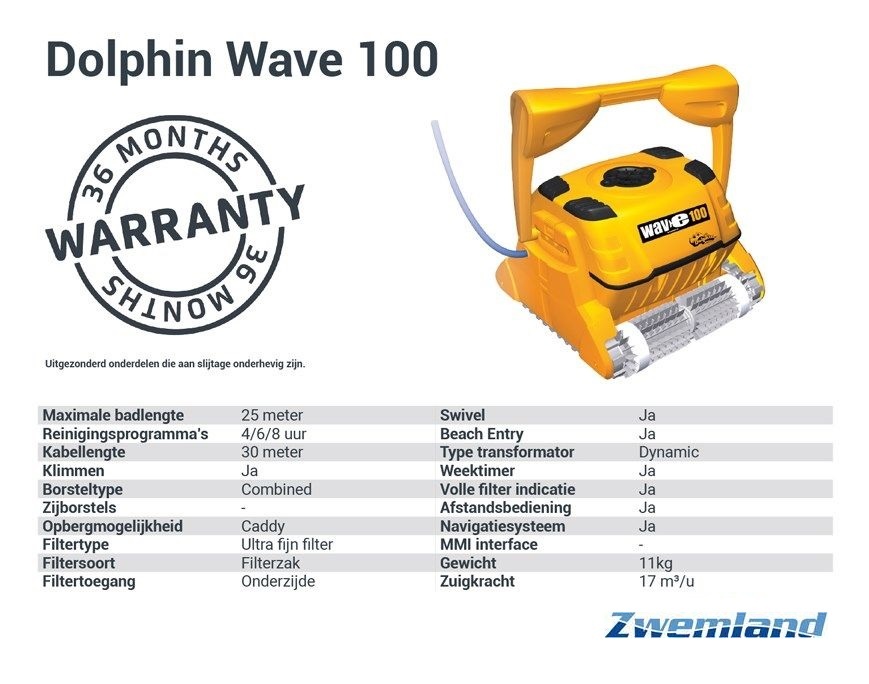 Dolphin Wave 100 Zwembadrobot
