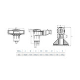 Hayward skimmer hoogwaterlijn (spiegel) wit of grijs