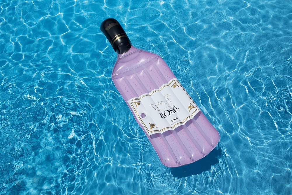 Opblaasbare Rosé Fles
