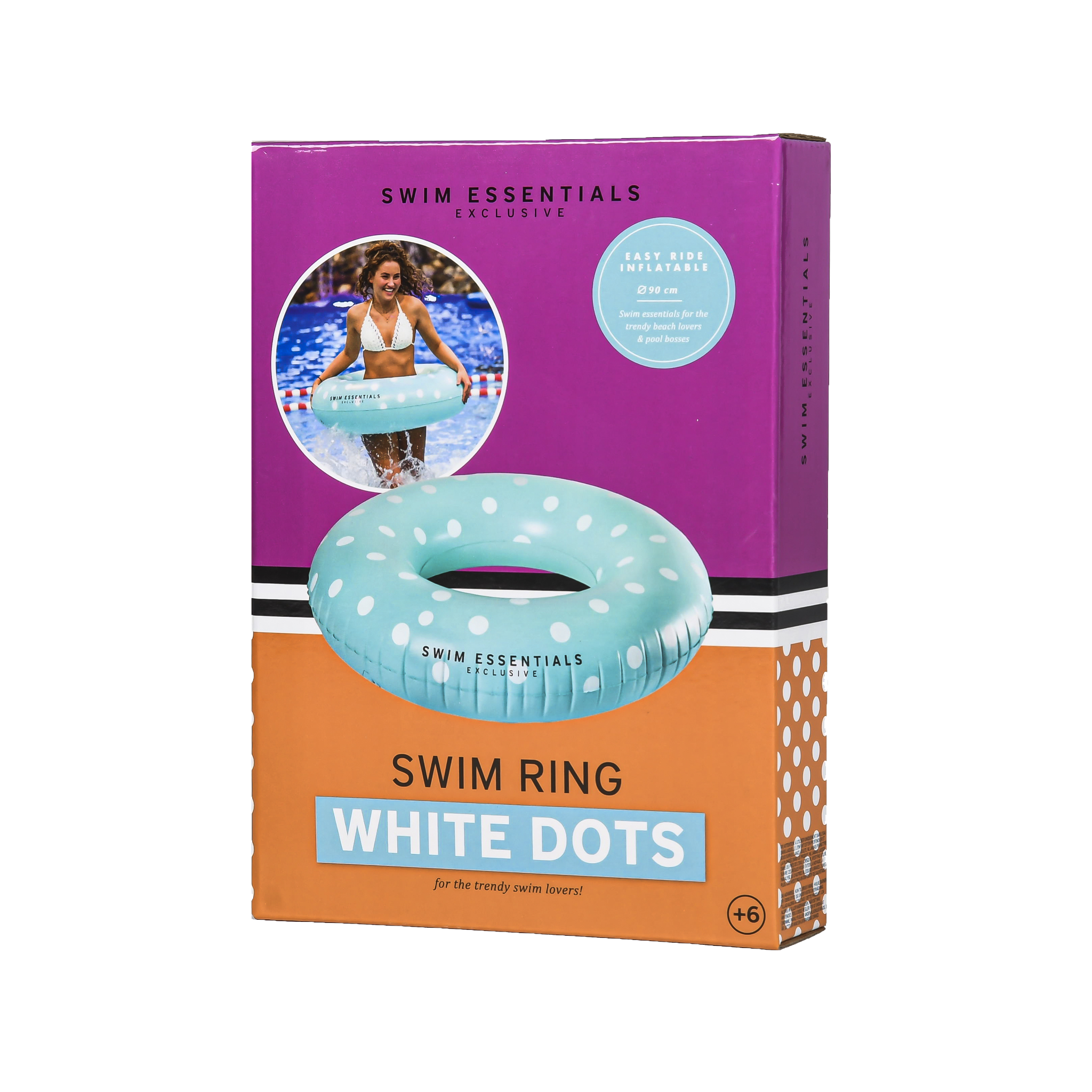 Zwemband Blauw Wit 90 cm