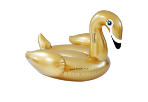 Opblaas Zwaan Goud XL