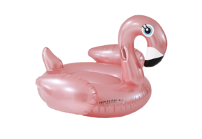 Opblaas Flamingo Rosé Goud XL