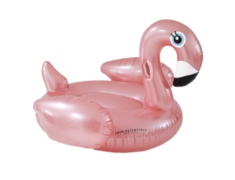 Opblaas Flamingo Rosé Goud XL