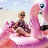 Opblaas Flamingo Rosé Goud XL