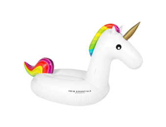 Opblaas Eenhoorn Wit XL