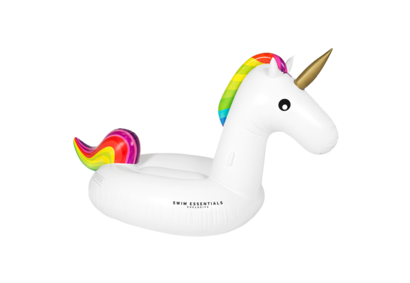 Opblaas Eenhoorn Wit XL