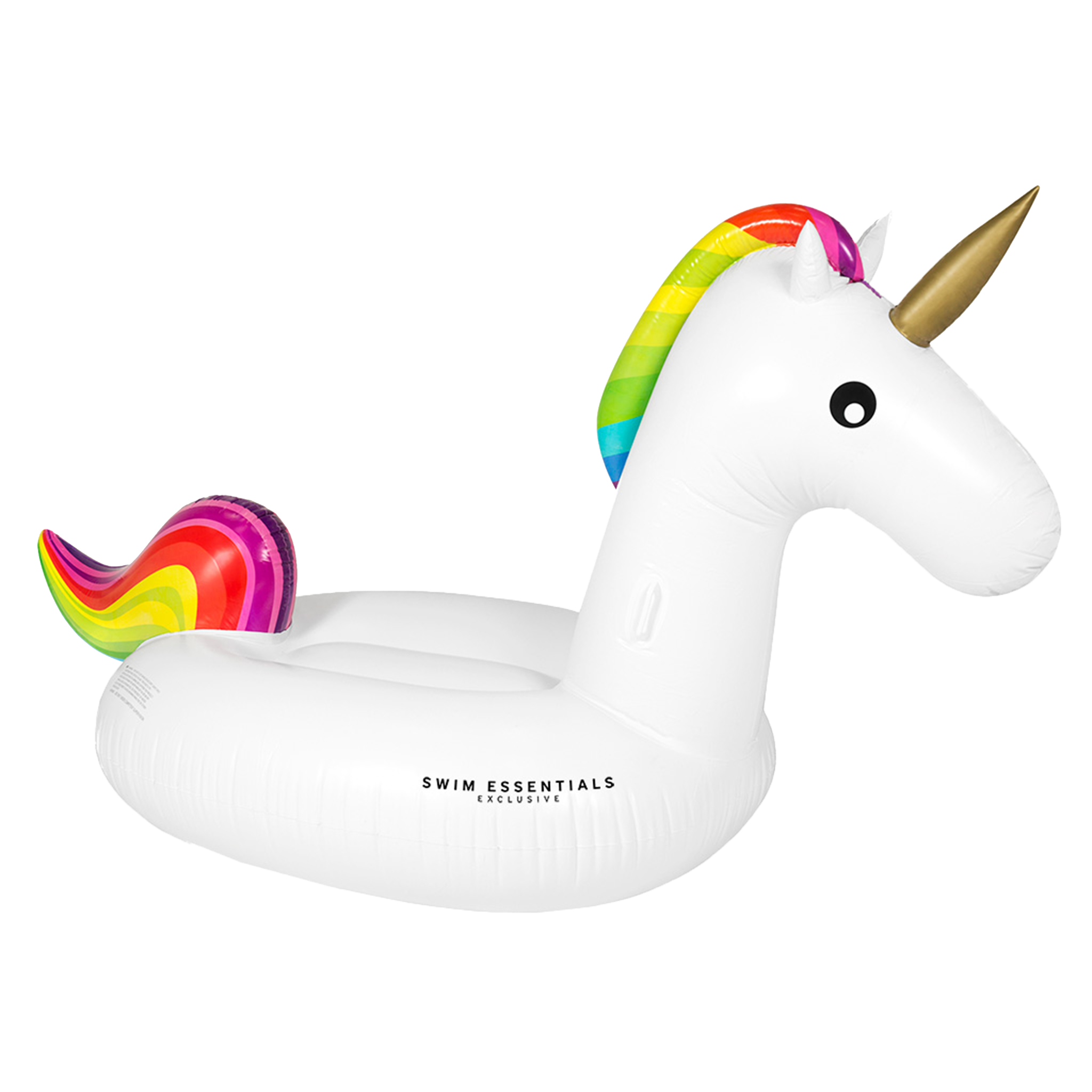 Opblaas Eenhoorn Wit XL