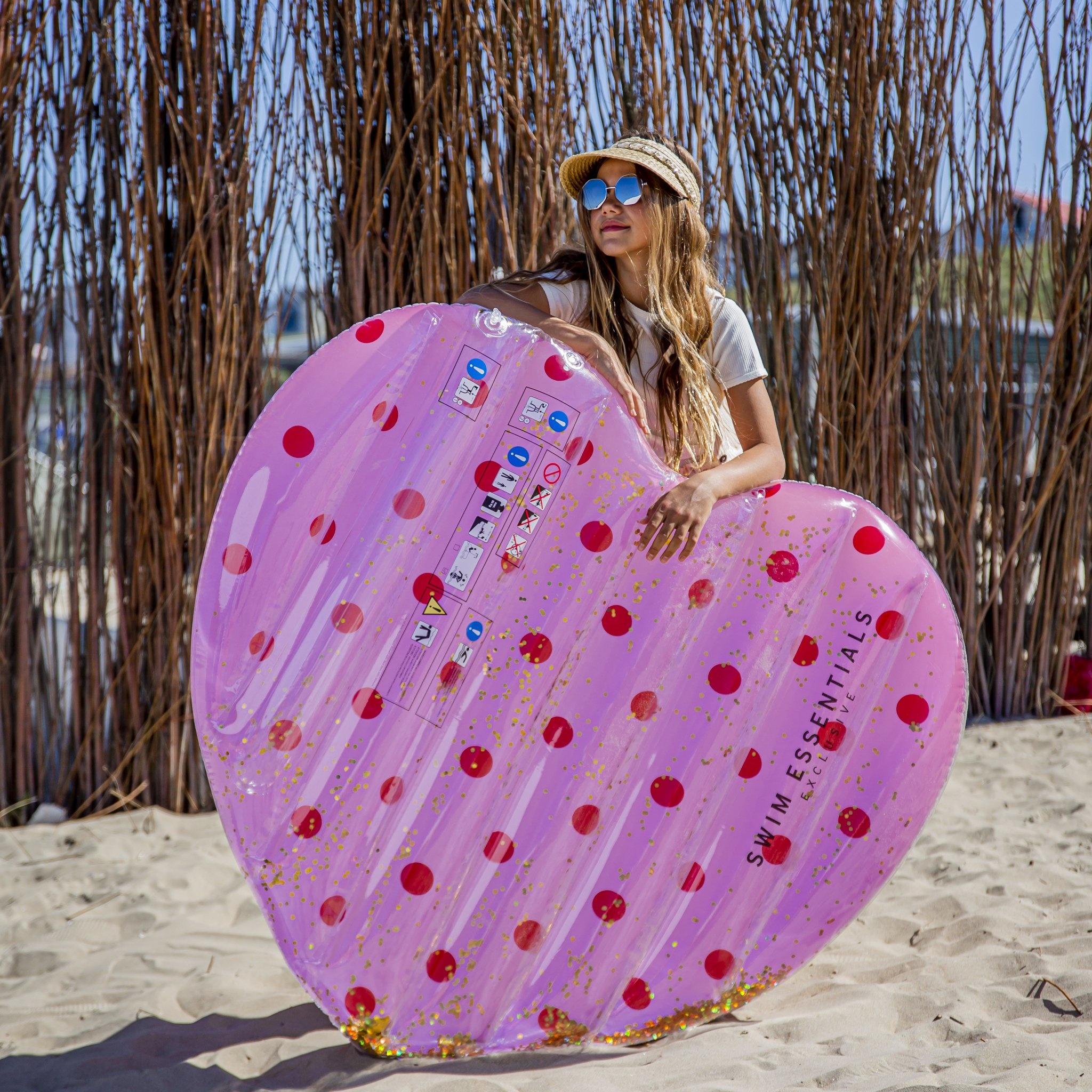 Luchtbed Roze Hart