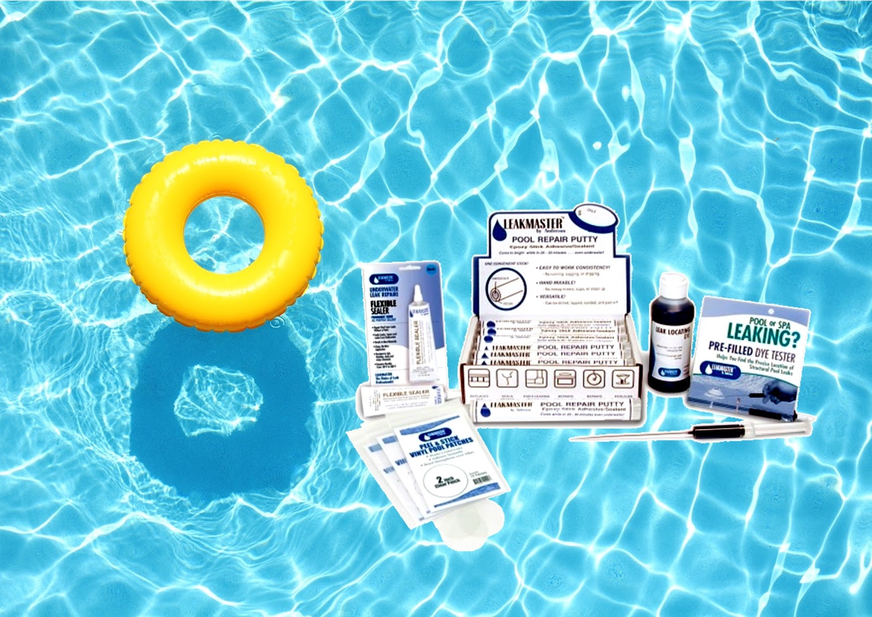 Zwembad reparatie en hulpmiddelen