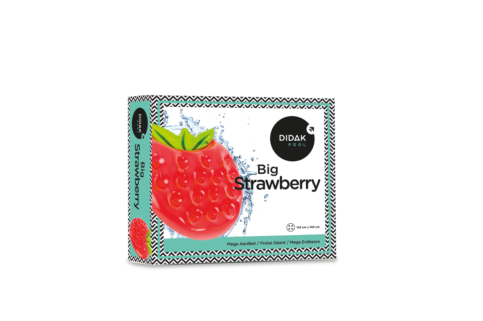 Didak Opblaas Aardbei 140 cm