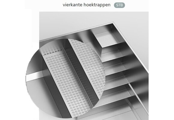 Trappen voor Zwemland RVS zwembaden