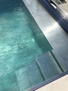 Zwemland RVS zwembad overloop variant