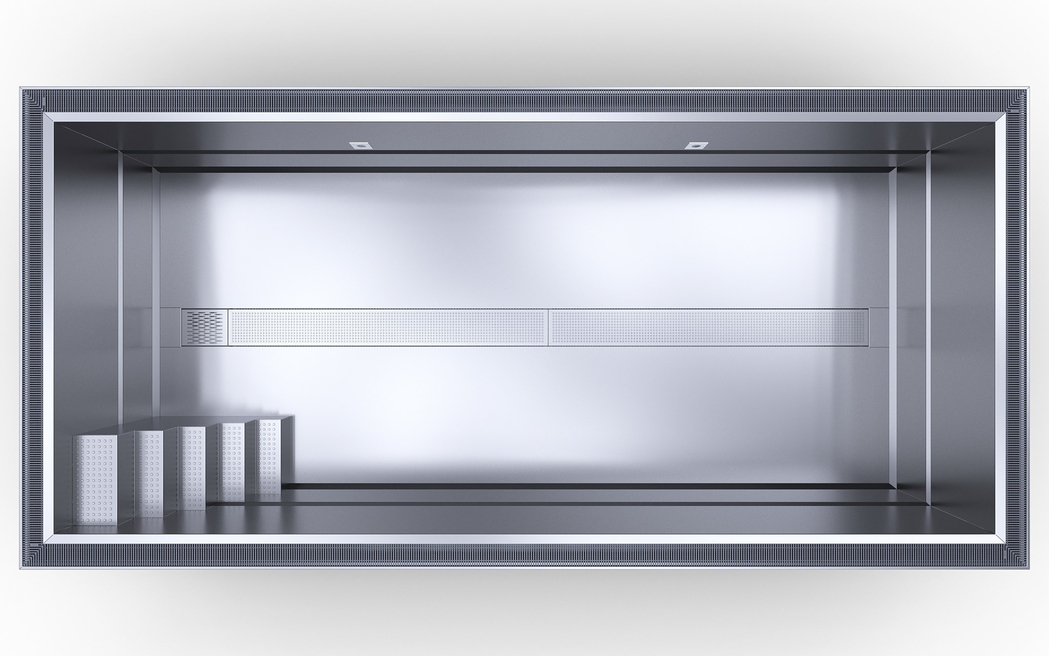 Zwemland RVS zwembad overloop variant