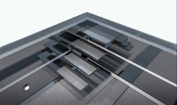 Zwemland RVS zwembad overloop variant