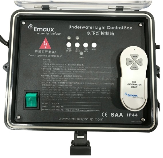 Draadloze bedieningsunit voor onderwaterlampen