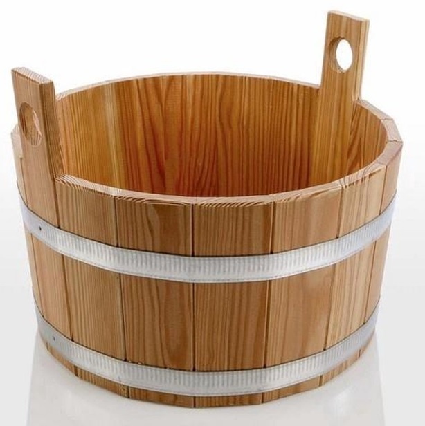 Sauna Voetenbak Lariks - Naturel