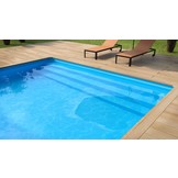 Zwembad liner  75/100ste Frans Blauw - 7,9x3,00x1,20m Ovaal