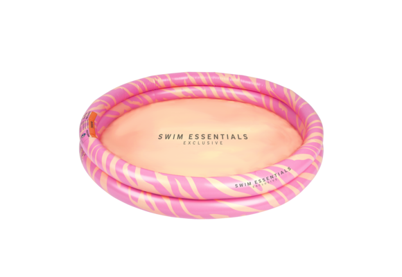 Kinder Zwembad Roze Zebra 100 cm