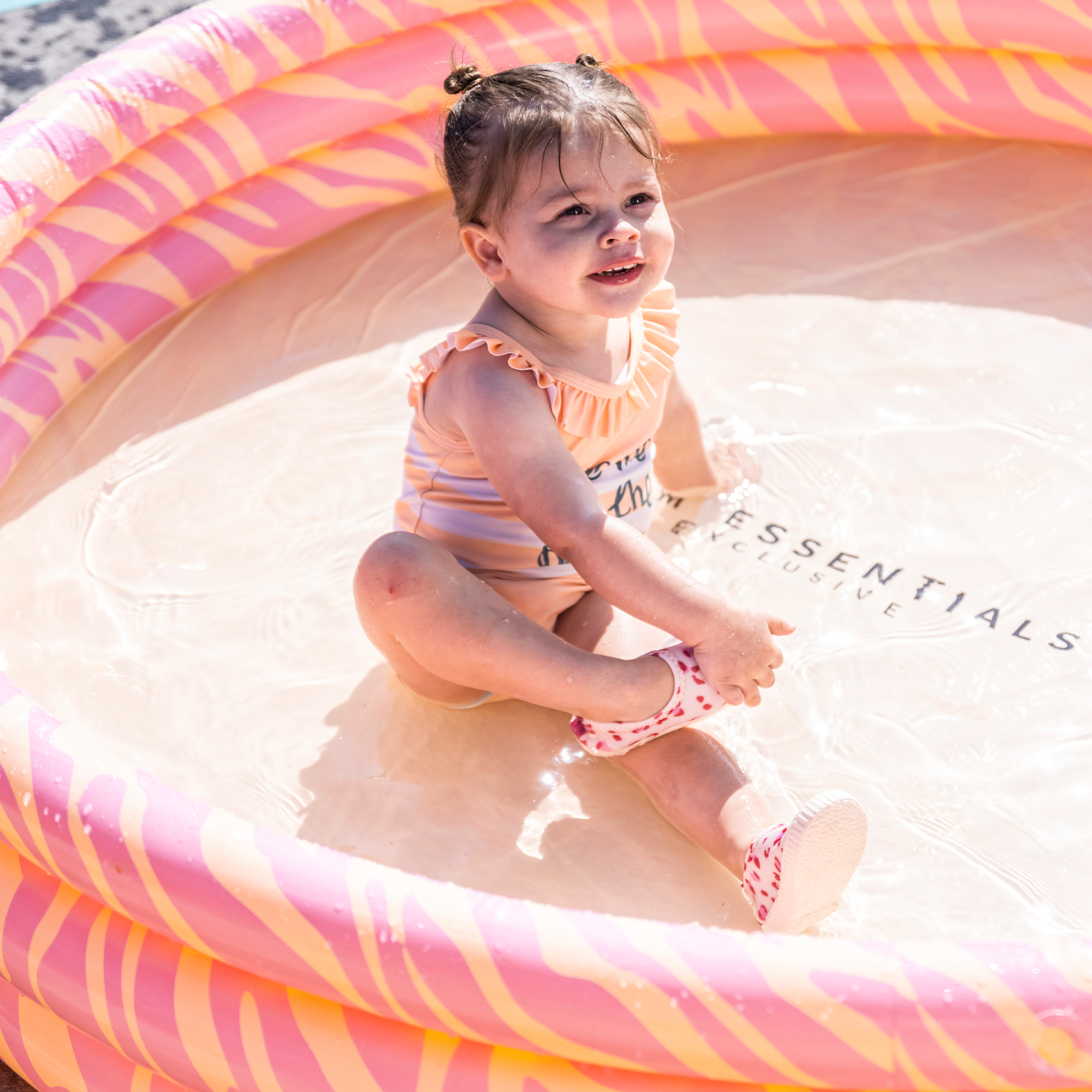 Kinder Zwembad Roze Zebra 150 cm