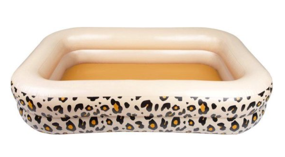 Kinder Zwembad Panterprint Beige 211 x 132 x 46 cm