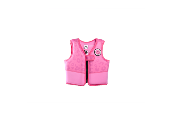 Zwemvest Roze Panterprint 18-30 kg